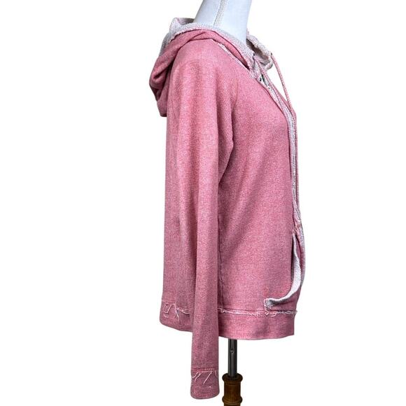 Johnny Was Pete&Greta zip hoodie, pink, boho casual, cozy chic, west coast styl - Picture 2 of 7